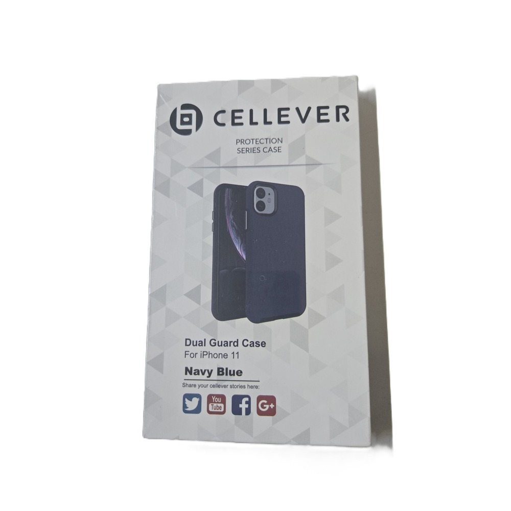 Cellever Dual Guard Case For iPhone 11 Navy Blue Protection Series